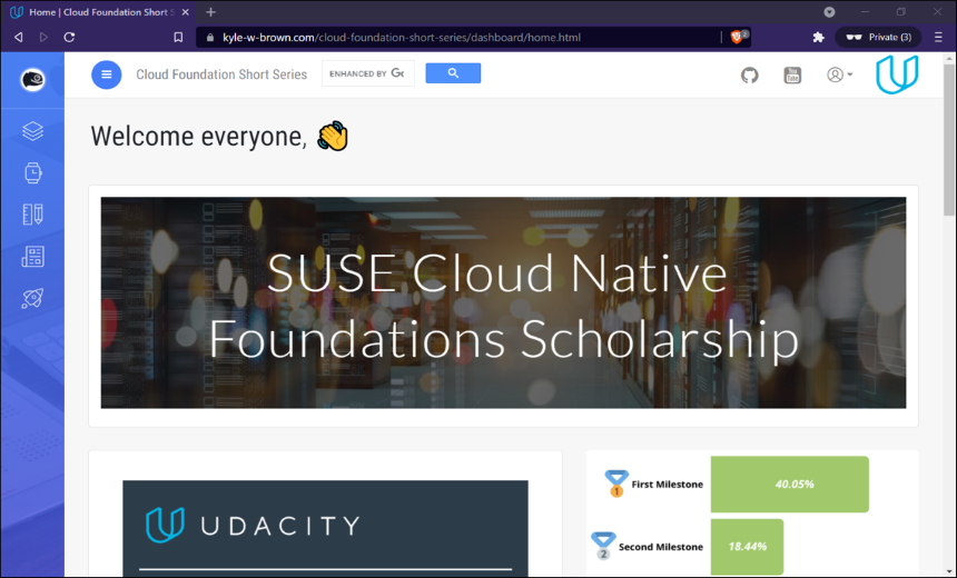 Cloud Foundation Short Series for Udacity SUSE Cloud Native Scholars program